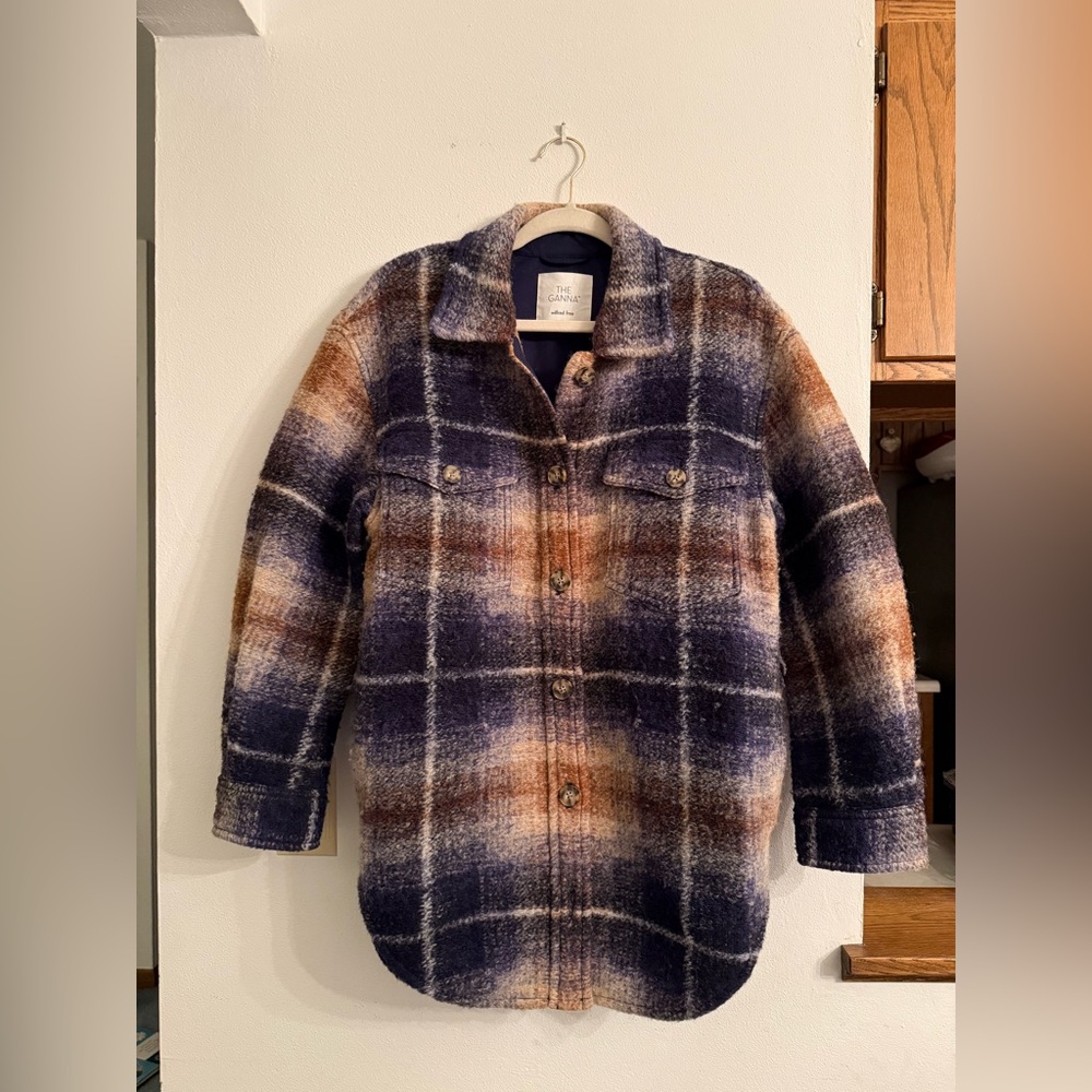 Wilfred Multicolor Plaid Teddy Jacket